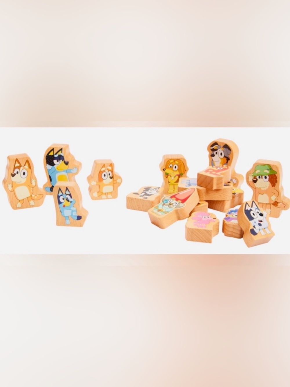 Bluey Wooden Stacking Game & Figure Play Set - Picture 10 of 14